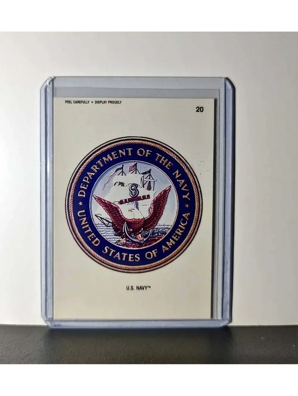 U.S. Navy 1991 Topps Desert Storm #20 Sticker Card